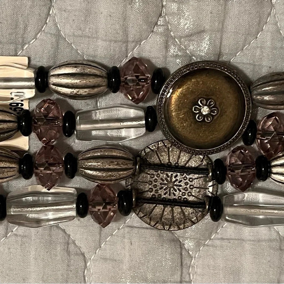 VINTAGE~RADIANT BEAD BELT~LG/XL~NWT - Picture 2 of 5